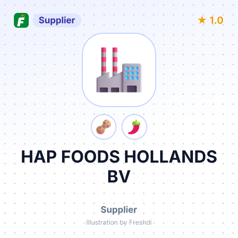 HAP FOODS HOLLANDS BV – summary card, no photo uploaded yet