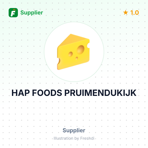 HAP FOODS PRUIMENDUKIJK – summary card, no photo uploaded yet