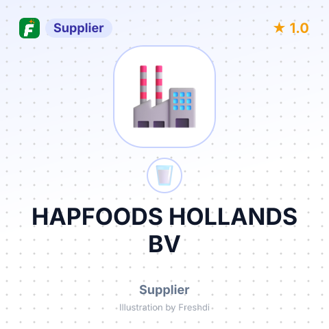 HAPFOODS HOLLANDS BV – summary card, no photo uploaded yet