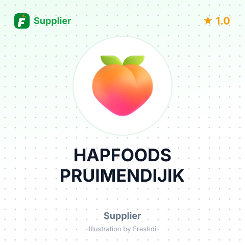 HAPFOODS PRUIMENDIJIK – summary card, no photo uploaded yet