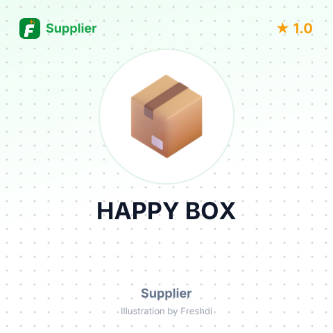 HAPPY BOX – summary card, no photo uploaded yet
