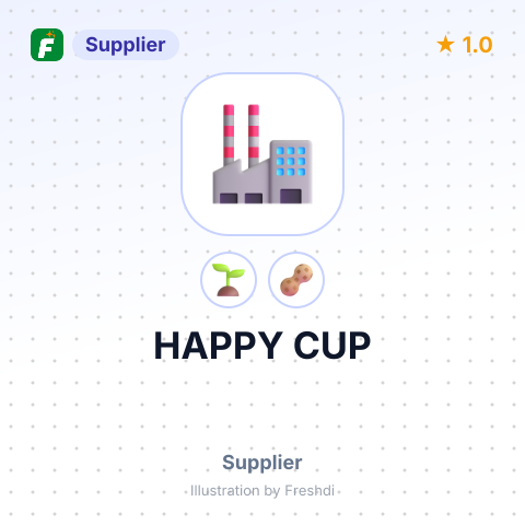 HAPPY CUP – summary card, no photo uploaded yet