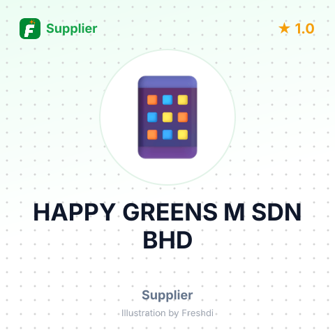 HAPPY GREENS M SDN BHD – summary card, no photo uploaded yet