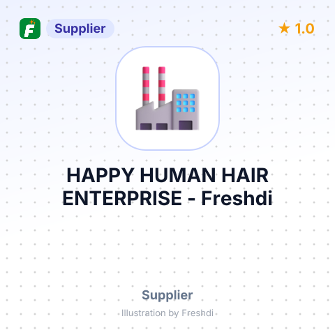 HAPPY HUMAN HAIR ENTERPRISE – summary card, no photo uploaded yet