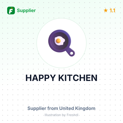 HAPPY KITCHEN – summary card, no photo uploaded yet