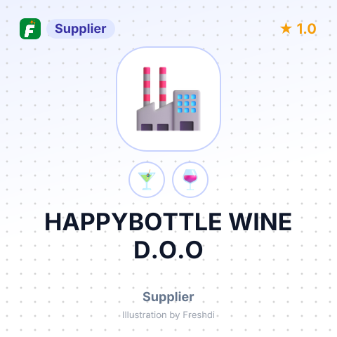 HAPPYBOTTLE WINE D.O.O – summary card, no photo uploaded yet