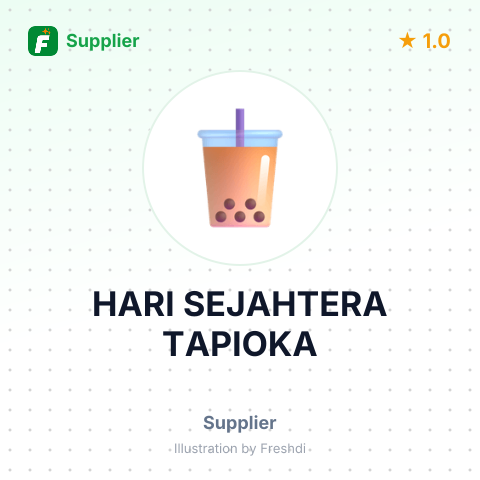 HARI SEJAHTERA TAPIOKA – summary card, no photo uploaded yet