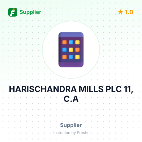 HARISCHANDRA MILLS PLC 11, C.A – summary card, no photo uploaded yet