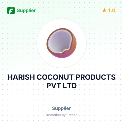 HARISH COCONUT PRODUCTS PVT LTD – summary card, no photo uploaded yet