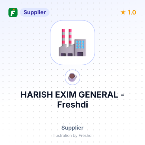 HARISH EXIM GENERAL – summary card, no photo uploaded yet