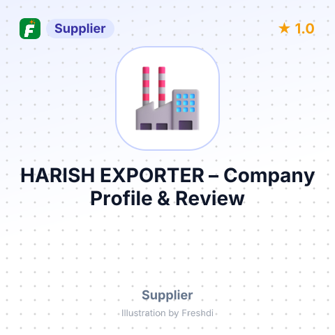 HARISH EXPORTER – summary card, no photo uploaded yet
