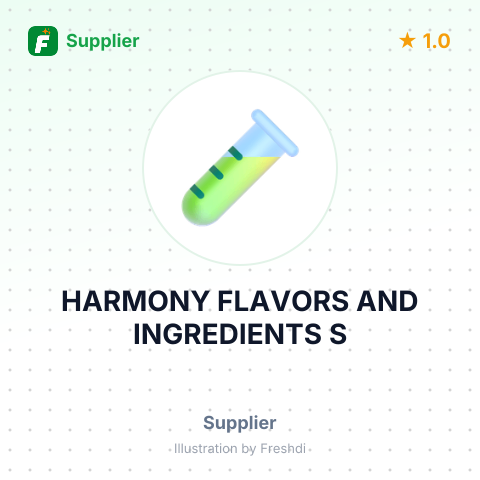 HARMONY FLAVORS AND INGREDIENTS S – summary card, no photo uploaded yet