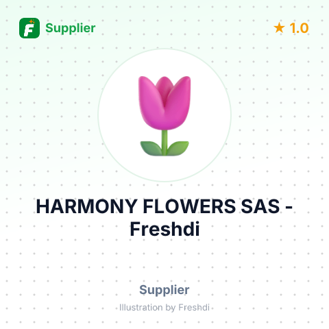 HARMONY FLOWERS SAS – summary card, no photo uploaded yet