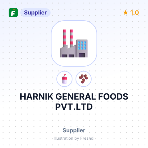HARNIK GENERAL FOODS PVT.LTD – summary card, no photo uploaded yet