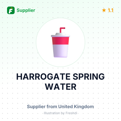 HARROGATE SPRING WATER – summary card, no photo uploaded yet
