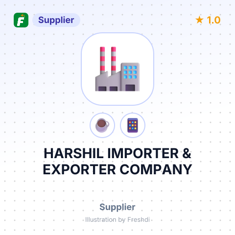 HARSHIL IMPORTER & EXPORTER COMPANY – summary card, no photo uploaded yet
