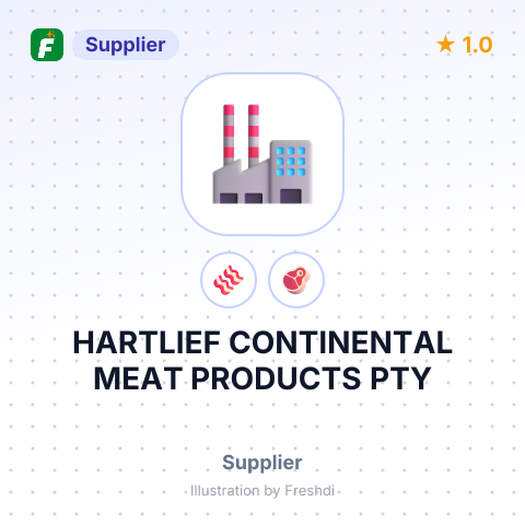 HARTLIEF CONTINENTAL MEAT PRODUCTS PTY – summary card, no photo uploaded yet