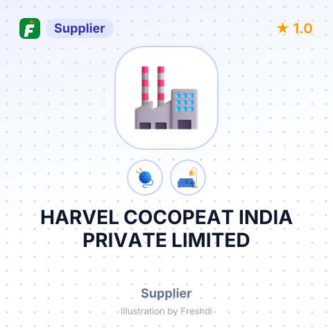 HARVEL COCOPEAT INDIA PRIVATE LIMITED – summary card, no photo uploaded yet