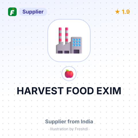 HARVEST FOOD EXIM – summary card, no photo uploaded yet