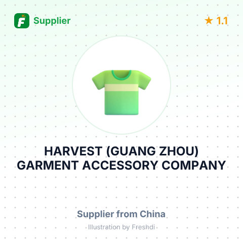 HARVEST (GUANG ZHOU) GARMENT ACCESSORY COMPANY – summary card, no photo uploaded yet