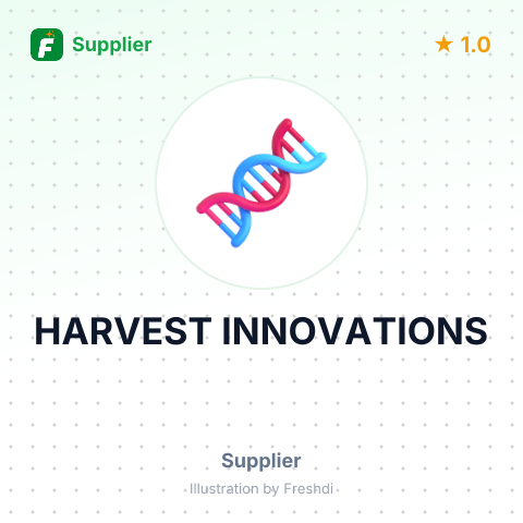 HARVEST INNOVATIONS – summary card, no photo uploaded yet