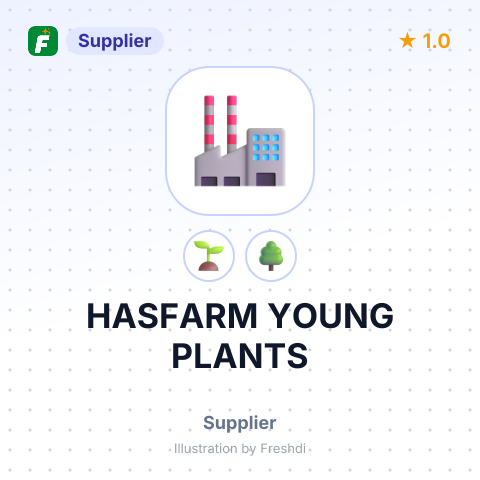 HASFARM YOUNG PLANTS – summary card, no photo uploaded yet