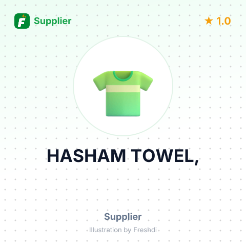 HASHAM TOWEL, – summary card, no photo uploaded yet