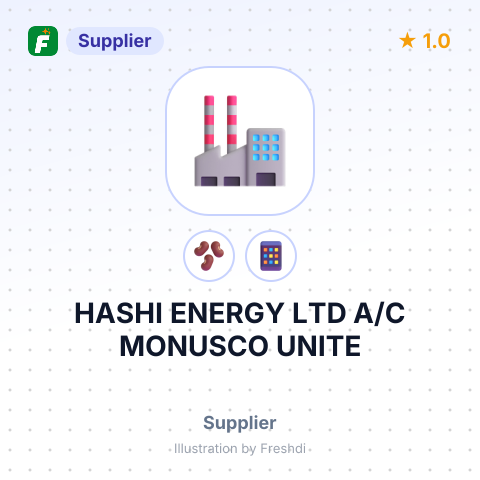 HASHI ENERGY LTD A/C MONUSCO UNITE – summary card, no photo uploaded yet