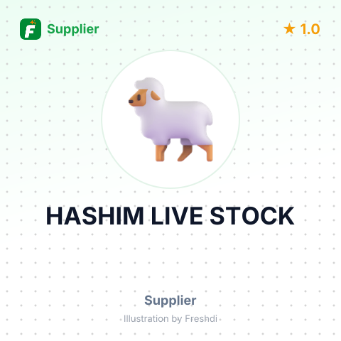 HASHIM LIVE STOCK – summary card, no photo uploaded yet