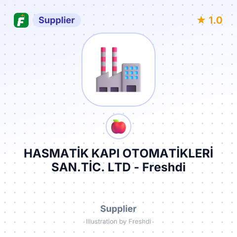 HASMATİK KAPI OTOMATİKLERİ SAN.TİC. LTD – summary card, no photo uploaded yet