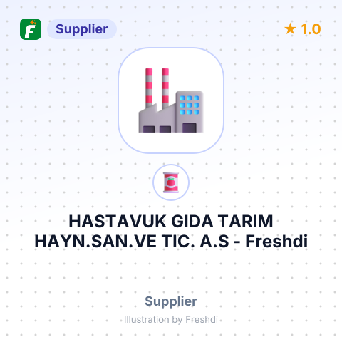 HASTAVUK GIDA TARIM HAYN.SAN.VE TIC. A.S – summary card, no photo uploaded yet
