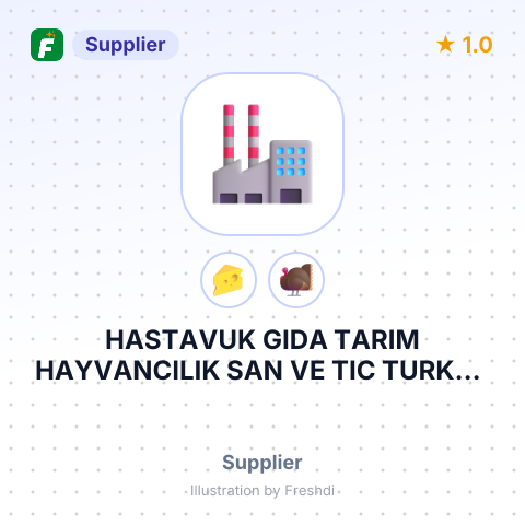HASTAVUK GIDA TARIM HAYVANCILIK SAN VE TIC TURKEY – summary card, no photo uploaded yet