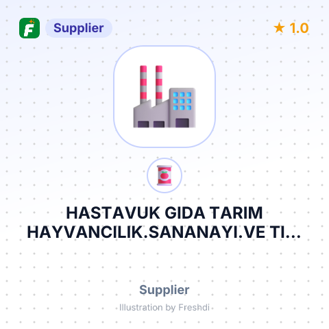 HASTAVUK GIDA TARIM HAYVANCILIK.SANANAYI.VE TIC. A.S – summary card, no photo uploaded yet