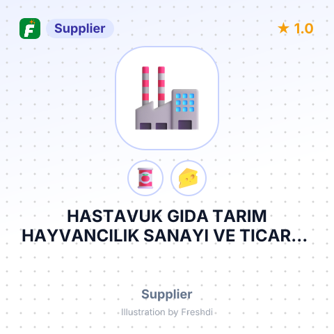 HASTAVUK GIDA TARIM HAYVANCILIK SANAYI VE TICARET AS – summary card, no photo uploaded yet