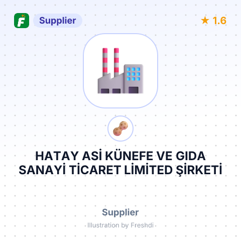 HATAY ASİ KÜNEFE VE GIDA SANAYİ TİCARET LİMİTED ŞİRKETİ – summary card, no photo uploaded yet