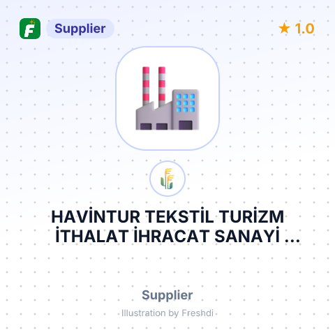 HAVİNTUR TEKSTİL TURİZM İTHALAT İHRACAT SANAYİ TİCARET LİMİTED ŞİRKETİ – summary card, no photo uploaded yet