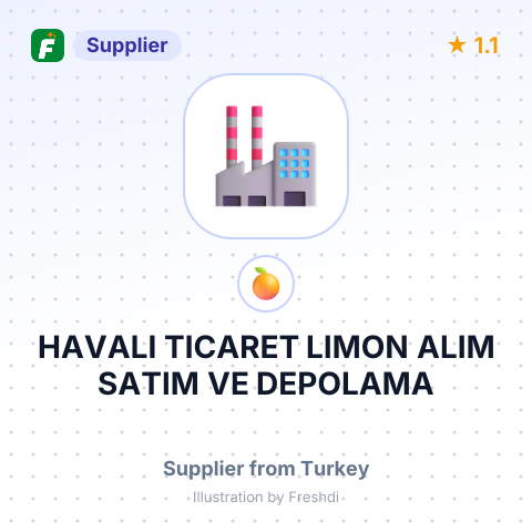 HAVALI TICARET LIMON ALIM SATIM VE DEPOLAMA – summary card, no photo uploaded yet