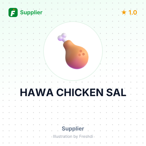 HAWA CHICKEN SAL – summary card, no photo uploaded yet