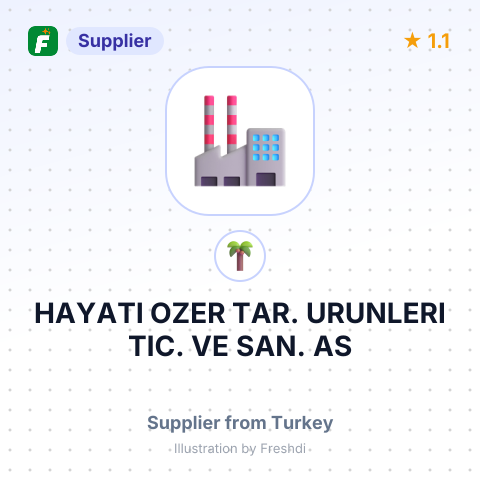 HAYATI OZER TAR. URUNLERI TIC. VE SAN. AS – summary card, no photo uploaded yet