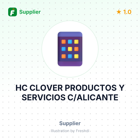 HC CLOVER PRODUCTOS Y SERVICIOS C/ALICANTE – summary card, no photo uploaded yet