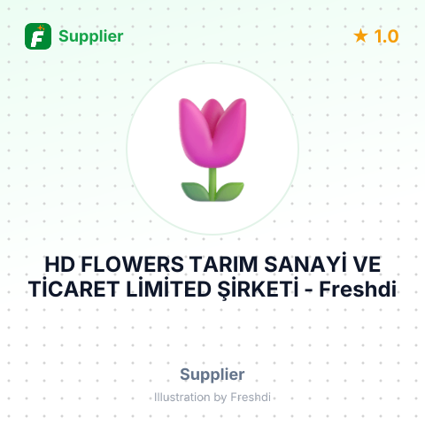 HD FLOWERS TARIM SANAYİ VE TİCARET LİMİTED ŞİRKETİ – summary card, no photo uploaded yet