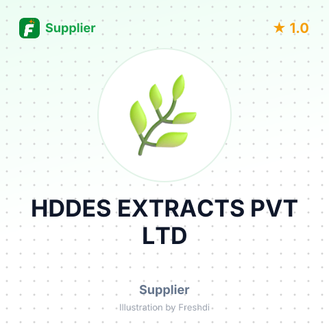 HDDES EXTRACTS PVT LTD – summary card, no photo uploaded yet