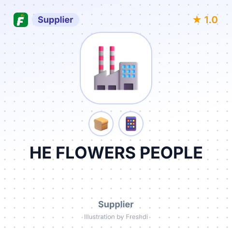 HE FLOWERS PEOPLE – summary card, no photo uploaded yet