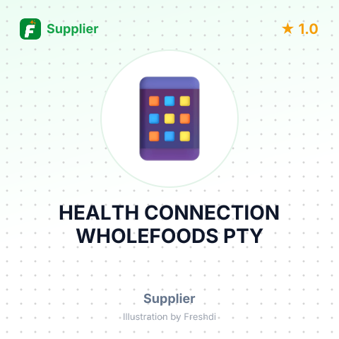 HEALTH CONNECTION WHOLEFOODS PTY – summary card, no photo uploaded yet