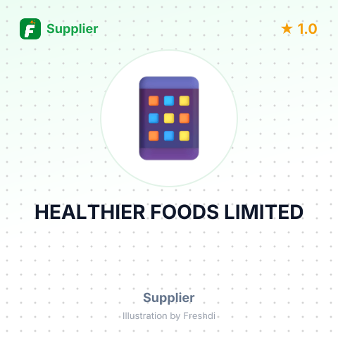 HEALTHIER FOODS LIMITED – summary card, no photo uploaded yet