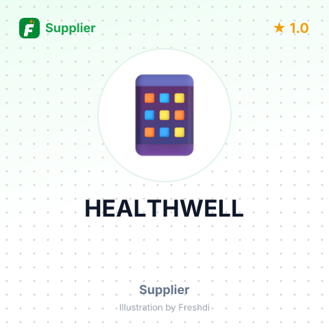 HEALTHWELL – summary card, no photo uploaded yet