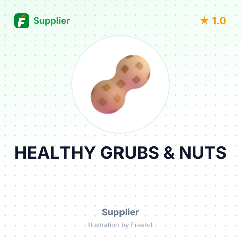 HEALTHY GRUBS & NUTS – summary card, no photo uploaded yet