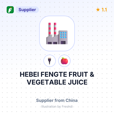 HEBEI FENGTE FRUIT & VEGETABLE JUICE – summary card, no photo uploaded yet
