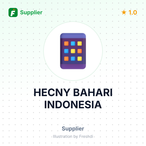 HECNY BAHARI INDONESIA – summary card, no photo uploaded yet
