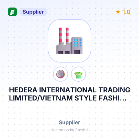 HEDERA INTERNATIONAL TRADING LIMITED/VIETNAM STYLE FASHION ACCESSORIES – summary card, no photo uploaded yet